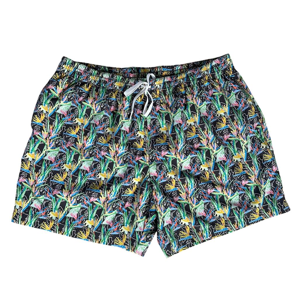 Chubbies Men's Swim Trunks Lined All Over Colorful Print Size 2XL 5.5 Inseam